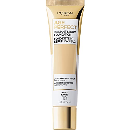 L’Oréal Paris Age Perfect Radiant Serum Foundation with SPF 50, Nude Beige, 1 Ounce