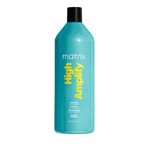 Matrix High Amplify Volumizing Shampoo | Instant Lift & Lasting Volume | Silicone-Free | Boost Structure in Fine, Limp Hair | Salon Professional Shampoo | Packaging May Vary | 33.8 Fl. Oz.