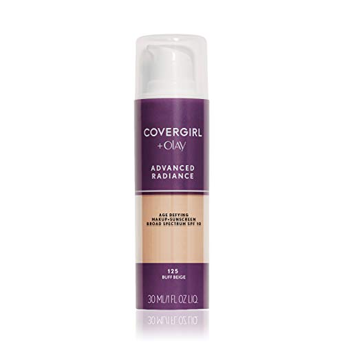 COVERGIRL Advanced Radiance Age-Defying Foundation Makeup, Buff Beige, 1 oz (Packaging May Vary)