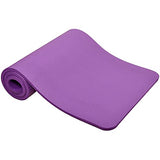 BalanceFrom GoCloud All-Purpose 1-Inch Extra Thick High Density Anti-Tear Exercise Yoga Mat with Carrying Strap (Purple), 71 Long 24 Wide