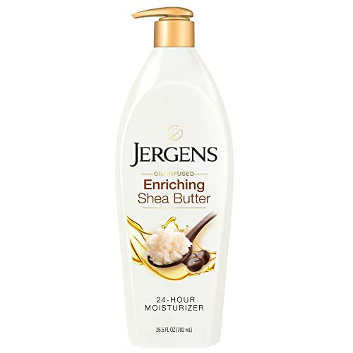 Jergens Hand and Body Lotion, Pure Shea Butter Deep Conditioning Body Moisturizer, Dermatologist Tested, 26.5 oz