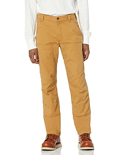 Carhartt mens Rugged Flex Rigby Double Front (Big & Tall) Work Utility Pants, Hickory, 48W x 32L US