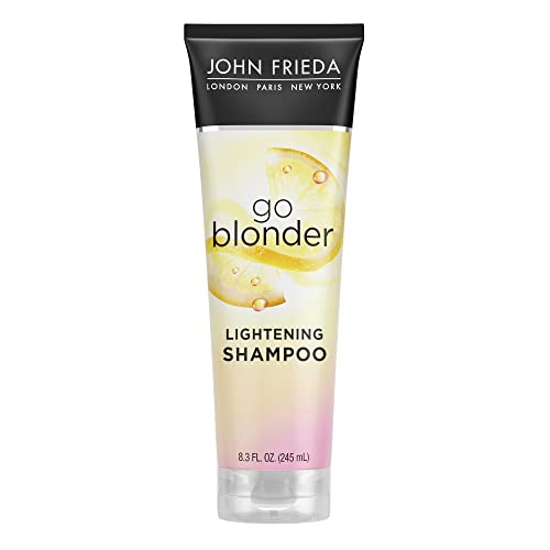 John Frieda Sheer Blonde Go Blonder Shampoo and Conditioner Set for Blonde Hair, Lightening Shampoo and Conditioner with Citrus and Chamomile, featuring our BlondMend Technology, 8.3 oz (2 Pack)