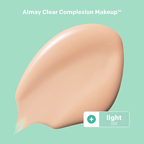 Almay Clear Complexion Acne & Blemish Spot Treatment Concealer Makeup with Salicylic Acid- Lightweight, Full Coverage, Hypoallergenic, Fragrance-Free, for Sensitive Skin, 200 Light/Medium, 0.3 fl oz.