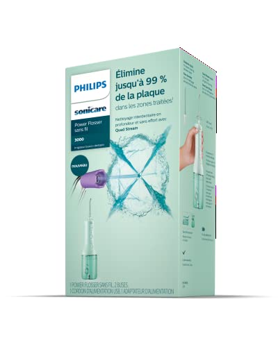 Philips Sonicare Power Flosser 3000 Cordless, Mint, HX3806/24