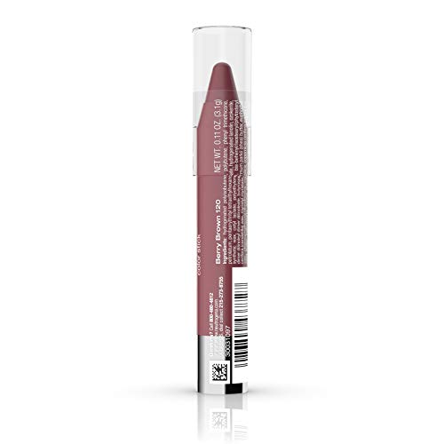 Neutrogena MoistureSmooth Color Stick for Lips, Moisturizing and Conditioning Lipstick with a Balm-Like Formula, Nourishing Shea Butter and Fruit Extracts, 120 Berry Brown.011 oz (Pack of 36)