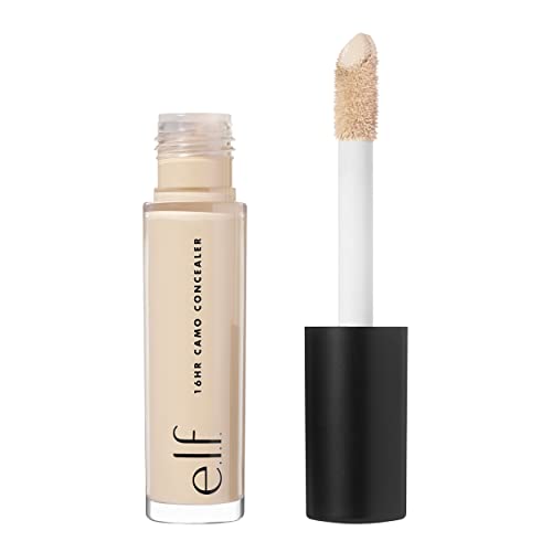 e.l.f., Hydrating Camo Concealer, Lightweight, Full Coverage, Long Lasting, Conceals, Corrects, Covers, Hydrates, Highlights, Deep Chestnut, Satin Finish, 25 Shades, All-Day Wear, 0.20 Fl Oz