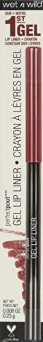 wet n wild Lip Liner Perfect Pout Matte Retractable Gel Lip Liner Pencil, Purple Lay Down the Mauves