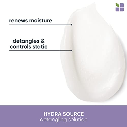 Biolage Hydra Source Detangling Solution | Detangles & Controls Static For Less Frizz & Fly-Aways | Renews Moisture | Paraben-Free | For Dry Hair | Vegan | Cruelty Free | 33.8 Fl. Oz