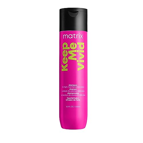 Matrix Keep Me Vivid Shampoo | Prolongs Color Vibrancy & Enhances Shine | Sulfate-Free | For Color Treated Hair | Gently Cleanses Hair | Salon Shampoo | Packaging May Vary | 10 Fl. Oz.