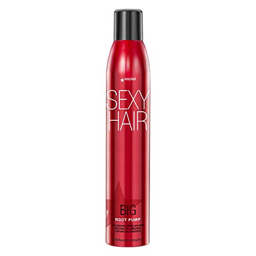 SexyHair Big Root Pump Volumizing Spray Mousse, 10 Oz | Volume with Medium Hold | Up to 72 Hour Humidity Resistance