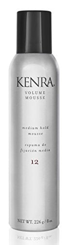 Kenra Volume Mousse 12 | Medium Hold Mousse | Non-Drying, Non-Flaking Lightweight Formulation |Styling Control Without Stiffness Or Stickiness | Tames Frizz & Conditions | All Hair Types | 8 oz