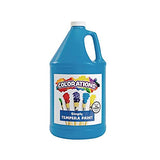 Colorations Tempera Paint, Gallon Size, Turquoise, Non Toxic, Vibrant, Bold, Kids Paint, Craft, Hobby, Fun, Art Supplies (Item # GSTTU), 1 Gallon