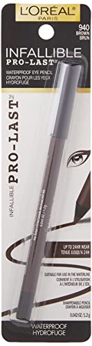 L’Oréal Paris Cosmetics Infallible Pro-Last Waterproof Pencil Eyeliner, Black, 0.042 Ounce,1 Count