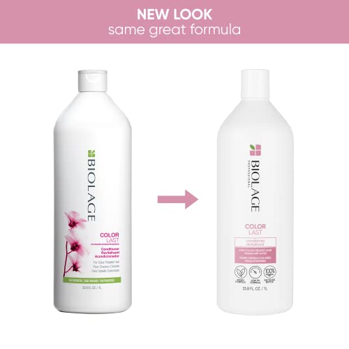 Biolage Color Last Conditioner | Color Safe Conditioner | Helps Maintain Depth & Shine | For Color-Treated Hair | Paraben & Silicone-Free | Vegan| Cruelty Free | 33.8 Fl. Oz