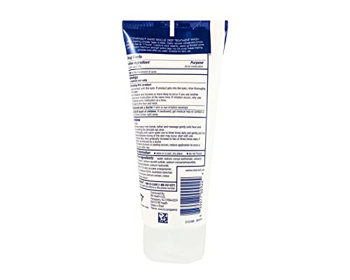 Clearasil Rapid Rescue Deep Treatment Acne Face Wash, Maximum Strenght with 2% Salicylic Acid Acne Medication, Acne Facial Cleanser, 6.78 fl oz