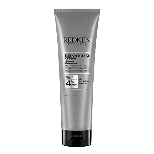 Redken Detox Hair Cleansing Cream Clarifying Shampoo | For All Hair Types | Removes Buildup & Strengthens Cuticle | 8.5 Fl Oz