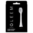 GLEEM Toothbrush Replacement Brush Heads Refill, White, 2 count