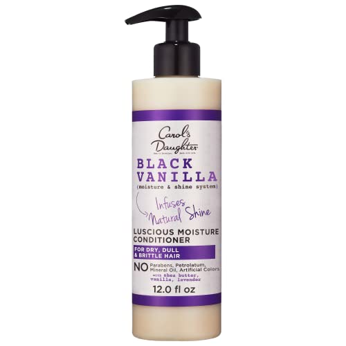 Carol’s Daughter Black Vanilla Moisturizing Conditioner, Adds Hydration & Shine to Dry, Damaged Hair- Made with Shea Butter and Rosemary, 8 fl oz (packaging may vary)