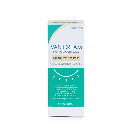 Vanicream Facial Moisturizer with SPF 30-2.5 fl oz - Formulated Without Common Irritants for Those with Sensitive Skin