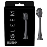 GLEEM Toothbrush Replacement Brush Heads Refill, White, 2 count