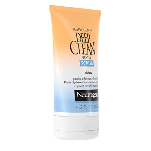 Neutrogena Deep Clean Gentle Daily Facial Scrub, Oil-Free Cleanser, 4.2 fl. Oz