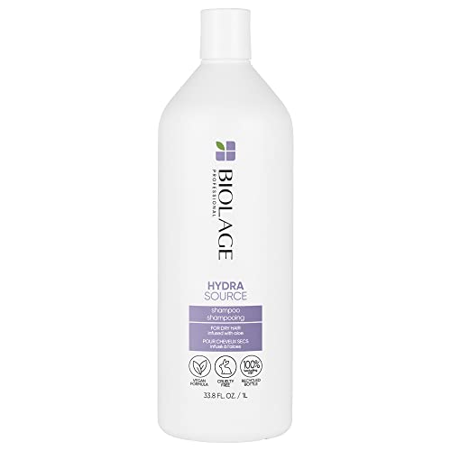 Biolage Hydra Source Shampoo | Hydrates & Moisturizes Dry Hair | Helps Repair Split Ends | Paraben-Free | For Dry Hair | Salon Shampoo | Weightless, Soft Finish | Vegan | Cruelty Free | 13.5 Fl. Oz