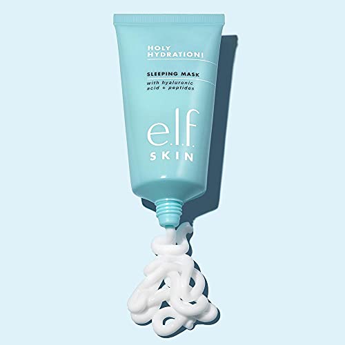 e.l.f. Holy Hydration! Sleep Mask, Ultra-Hydrating Dual-Use Face Mask, Replenishes & Nourishes Dry Skin for a Plumped Up Complexion, 2.7 Fl Oz (80mL)