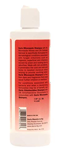 Davis Miconazole Pet Shampoo, 12 Oz,beige