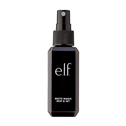 e.l.f. Makeup Mist & Set - Large Lightweight, Long Lasting, All-Day Wear Revitalizes, Refreshes, Hydrates, Soothes Infused with Aloe, Green Tea and Cucumber 4 Fl Oz