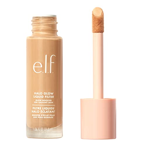 e.l.f. Halo Glow Liquid Filter, Complexion Booster For A Glowing, Soft-Focus Look, Infused With Hyaluronic Acid, Vegan & Cruelty-Free, 5 Medium/Tan