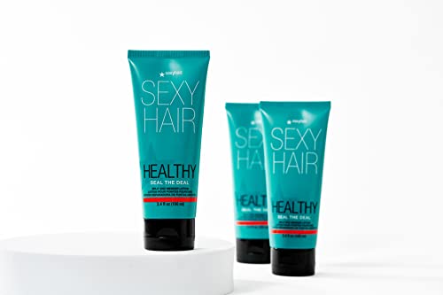 SexyHair Healthy Seal the Deal Split End Mender Lotion, 3.4 Oz, Mends Split Ends, All Hair Types