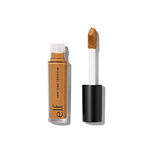 e.l.f., Hydrating Camo Concealer, Lightweight, Full Coverage, Long Lasting, Conceals, Corrects, Covers, Hydrates, Highlights, Deep Chestnut, Satin Finish, 25 Shades, All-Day Wear, 0.20 Fl Oz