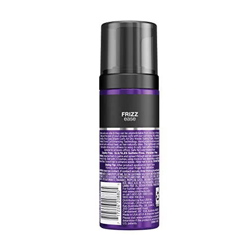 John Frieda Frizz Ease Dream Curls Air Dry Waves Styling Foam, Curl Defining Frizz Control, Hair Product for Curly and Wavy Hair, 5 Ounce