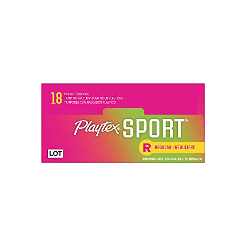 Playtex Sport Tampons, Regular Absorbency, Fragrance-Free - 48ct (Packaging May Vary)