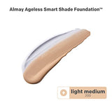 Almay Anti-Aging Foundation, Smart Shade Face Makeup with Hyaluronic Acid, Niacinamide, Vitamin C & E, Hypoallergenic-Fragrance Free, 200 Light Medium, 1 Fl Oz (Pack of 1)