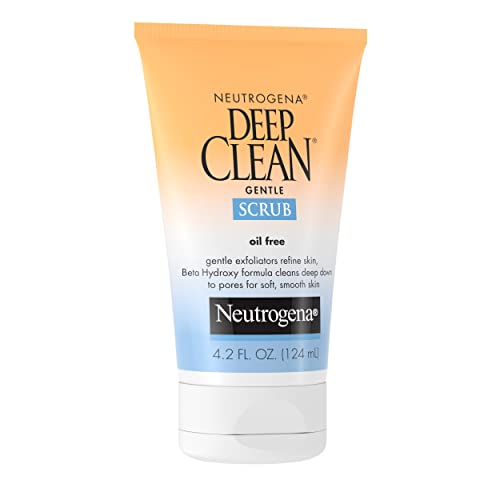 Neutrogena Deep Clean Gentle Daily Facial Scrub, Oil-Free Cleanser, 4.2 fl. Oz