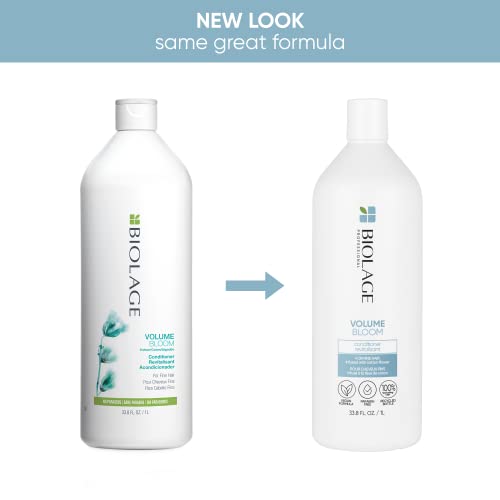 Biolage Volume Bloom Conditioner | Volumizing Conditioner | Weightless Moisture For Long-Lasting Voluminous Hair | For Fine Hair | Paraben & Silicone-Free | Vegan  | Cruelty Free | 13.5 Fl. Oz