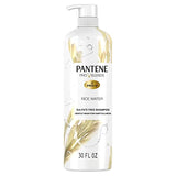 Pantene Sulfate Free Shampoo, with Rice Water, Protects Natural Hair Growth, Volumizing, for Women, Nutrient Infused with Vitamin B5, Safe for Color Treated Hair, Pro-V Blends, 30.0 oz