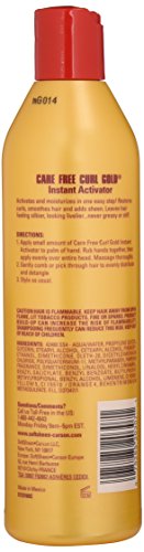 SoftSheen-Carson Care Free Curl Gold Instant Activator, for Natural and Curly Hair, Softens and Hydrates, Moisturizes Hair and Great for Easy Combing, 16 fl oz