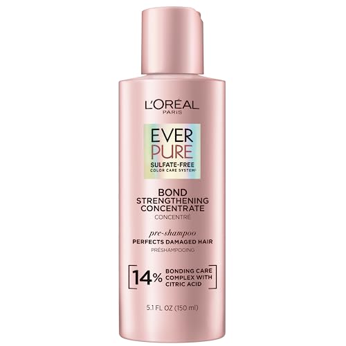 L’Oréal Paris, Bond Repair Shampoo and Conditioner, Strengthens & Repairs Weak Hair in 1 Use with System, Sulfate Free & Vegan, EverPure, 2.13 oz (1 kit)