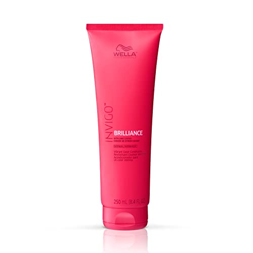 Wella Professionals Invigo Brilliance Conditioner for Fine/Normal Colored Hair, Moisturizing & Color Vibrancy, 8.4 oz