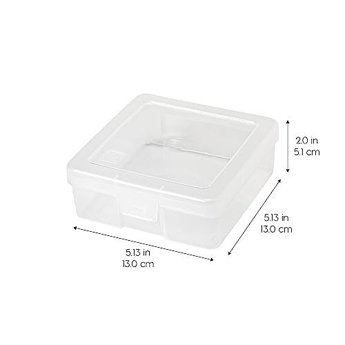 IRIS USA 10Pack Large Plastic Hobby Art Craft Supply Organizer Storage Containers with Latching Lid