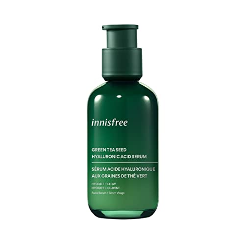 innisfree Green Tea Hyaluronic Acid Hydrating Serum Hydrate, Visibly Soothe and Support the Moisture Barrier