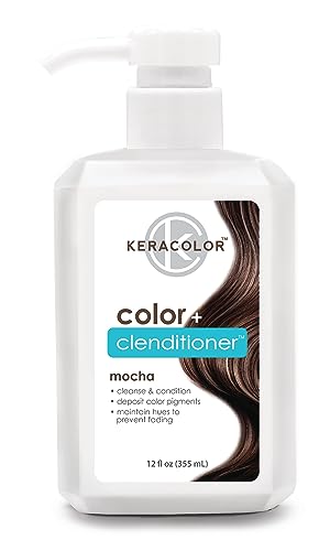 Keracolor Clenditioner MOCHA Hair Dye - Semi Permanent Hair Color Depositing Conditioner, Cruelty-free, 12 fl oz (Pack of 1)