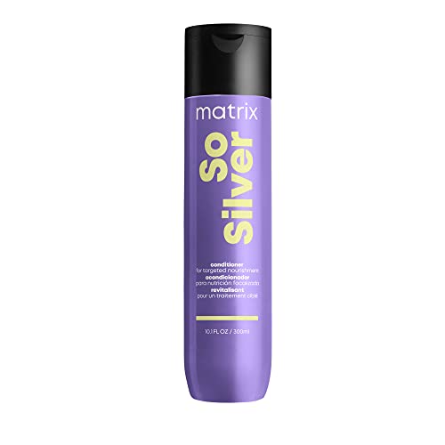 Matrix So Silver Conditioner | Hydrates Dull, Blonde & Silver Hair | Non-Color Depositing | For Color Treated Hair | Nourishes Dry,Brittle Hair | 10.1 Fl. Oz.| Packaging May Vary | Vegan