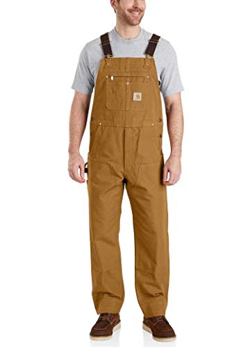 Carhartt MensRelaxed Fit Duck Bib Overall Carhartt Brown,L30-W46