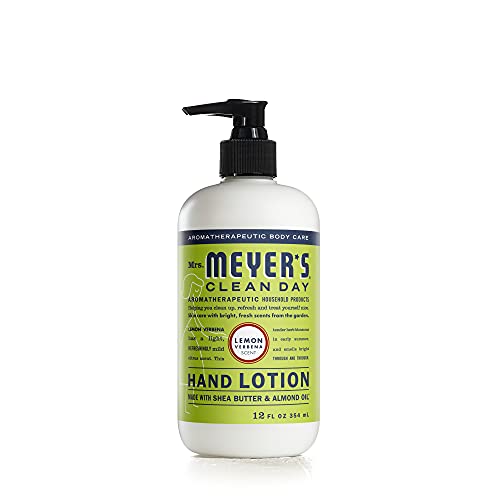 Mrs. Meyer's Hand Lotion for Dry Hands, Non-Greasy Moisturizer Made with Essential Oils, Lavender, 12 oz