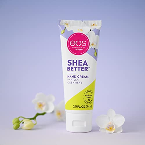 eos Shea Better Hand Cream - Vanilla Cashmere | Instant Hydration + Lasting Protection | 2.5 oz