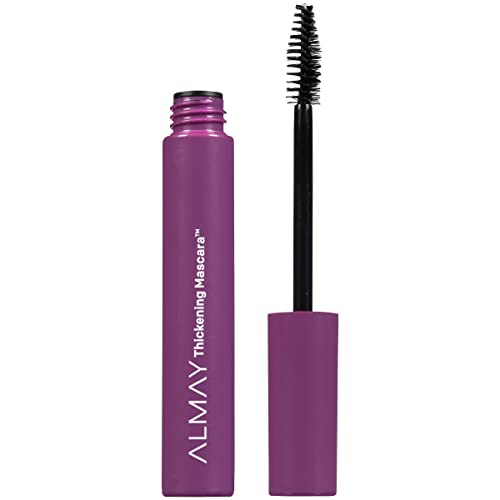 Almay Mascara, Thickening, Volume & Length Eye Makeup with Aloe and Vitamin B5, Hypoallergenic-Fragrance Free, Ophthalmologist Tested, 402 Black (Pack of 1)